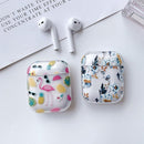 Marble Geometric Design Shockproof Protective For Apple Airpods 1/2 & Pro Case