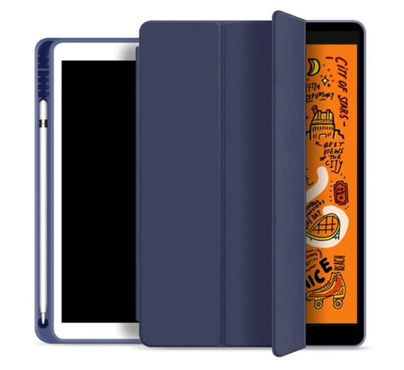 With Pencil Holder For Apple iPad Air 5 2022 Folio Auto Sleep Wake Cover Soft Flexible Case
