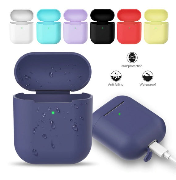 Shockproof For Apple Airpod case Cover Skin Anti Lost Strap Holder Airpods case