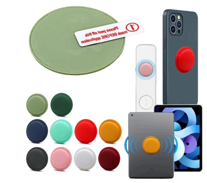 For Apple AirTag Silicone Case Sleeve Cover Back Adhesive Mount AirTags Tracker