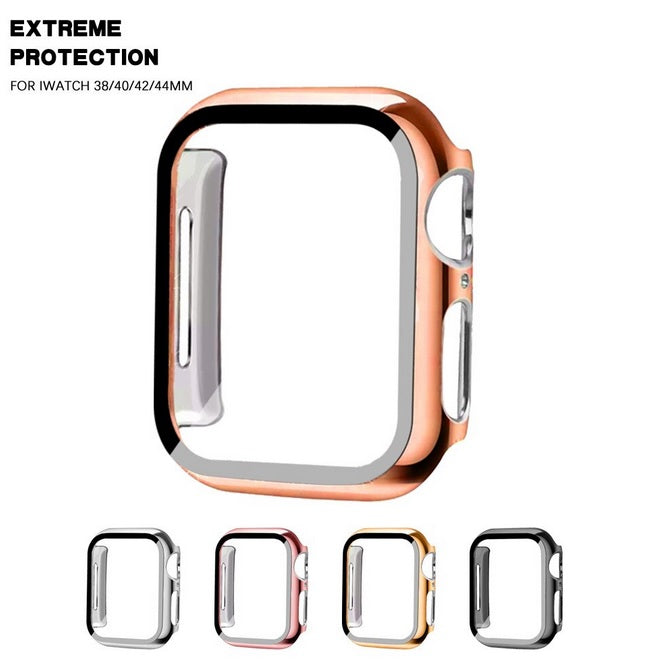 Apple Watch Series 7,6,5,4,3 Full Body Case Cover & Built-in Glass Screen Protector