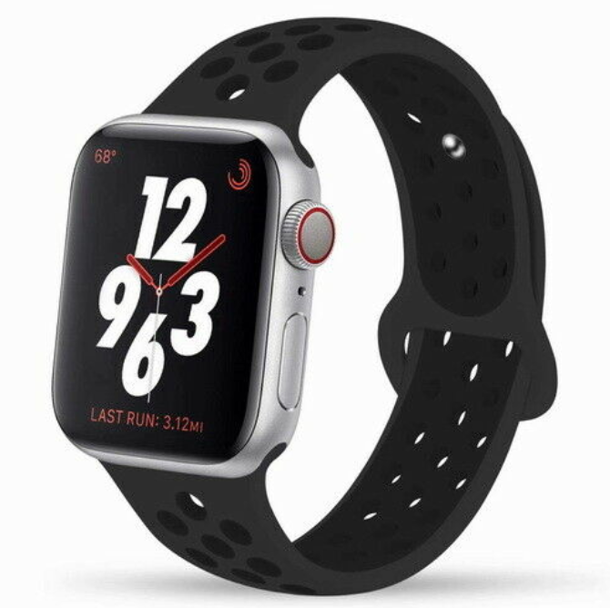 Sport Silicone Strap iWatch Band for Apple Watch Series 7 6 5 432 SE 40 44 38 42