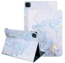 For iPad 10.2 inch 2021 9th Gen Marble Leather Smart Case Cover