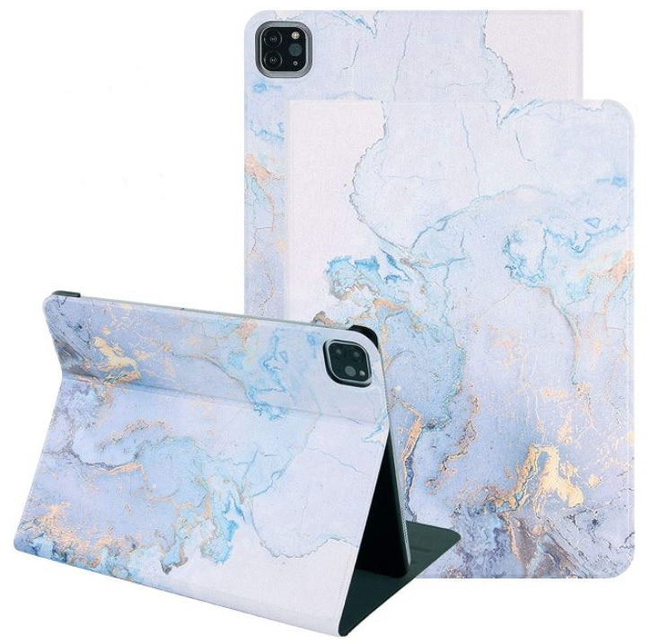 For iPad Air 2 Marble Leather Smart Case Cover