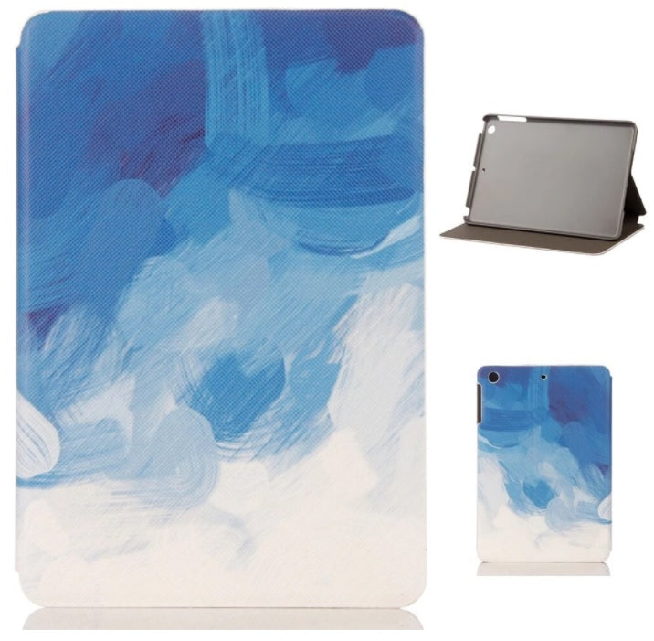 For iPad 5th 6th Gen Marble Leather Smart Case Cover