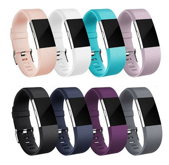 Fitbit Charge 2 Silicone Band Replacement Wristband Watch Strap Bracelet