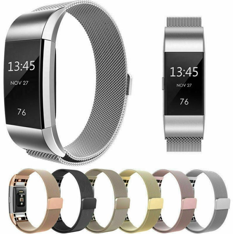 For Fitbit Charge 3/4 Wristband Milanese Replacement Stainless Steel Watch Band