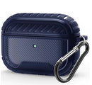 For AirPods Pro Rugged Shockproof Carbon Fibre Cover with hook Case