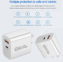 20W DUAL USB-C Type C Fast Wall Charger Adaptor QC3.0 For Android iPhone iPad AU