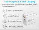 20W DUAL USB-C Type C Fast Wall Charger Adaptor QC3.0 For Android iPhone iPad AU