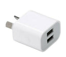 Universal Travel 5V 2A Dual USB AC Wall Charger Power Adapter AU Plug iPhone Samsung