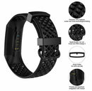 For Fitbit Charge 3 4 Sports Silicone Replacement Band Watch Strap Sports band
