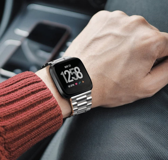 For Fitbit Versa Versa Stainless Steel Watch Wrist Band Metal Stra