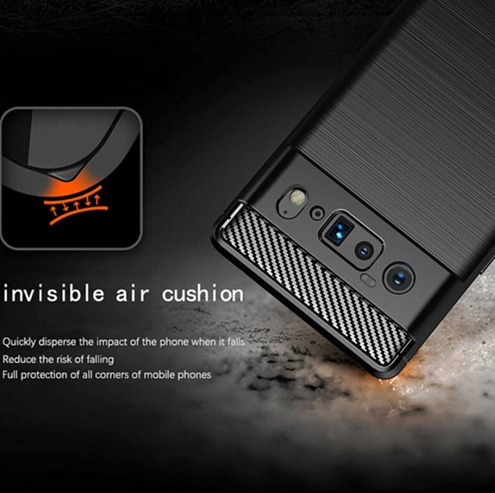 For Google Pixel 6 Shockproof Carbon Fiber Protective Case Cover