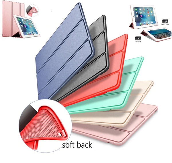For Apple iPad 5th Gen 9.7 inch 2017 Folio Smart Leather Magnetic Stand Case Cover