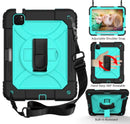 For iPad Air 5 10.9''2022 Kids Heavy Duty Tough Rugged Strap Case Cover