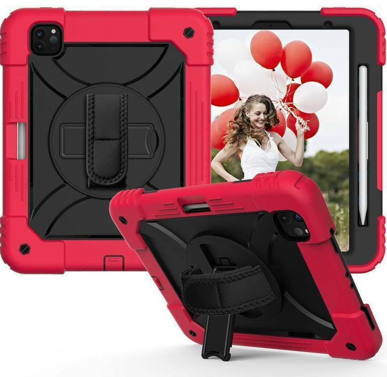 For iPad Air 5 10.9''2022 Kids Heavy Duty Tough Rugged Strap Case Cover