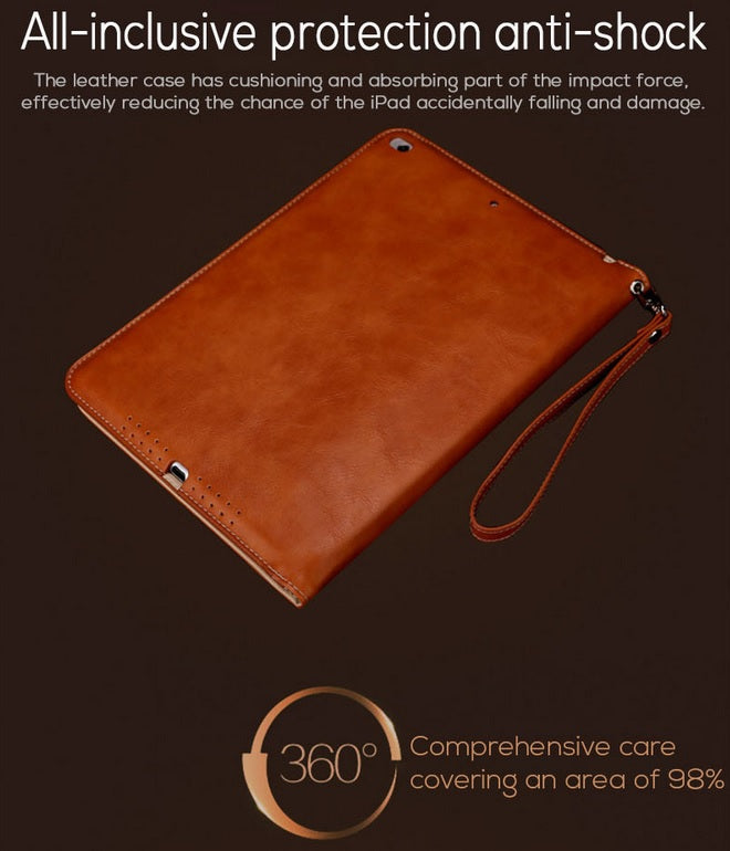 Genuine Luxury Leather Shockproof Case Cover for iPad Air 2 9.7''