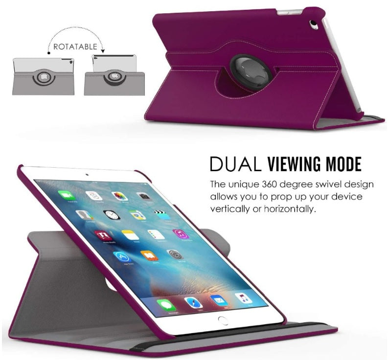 360 Rotate Leather Case Cover For Apple iPad 5th gen 9.7''