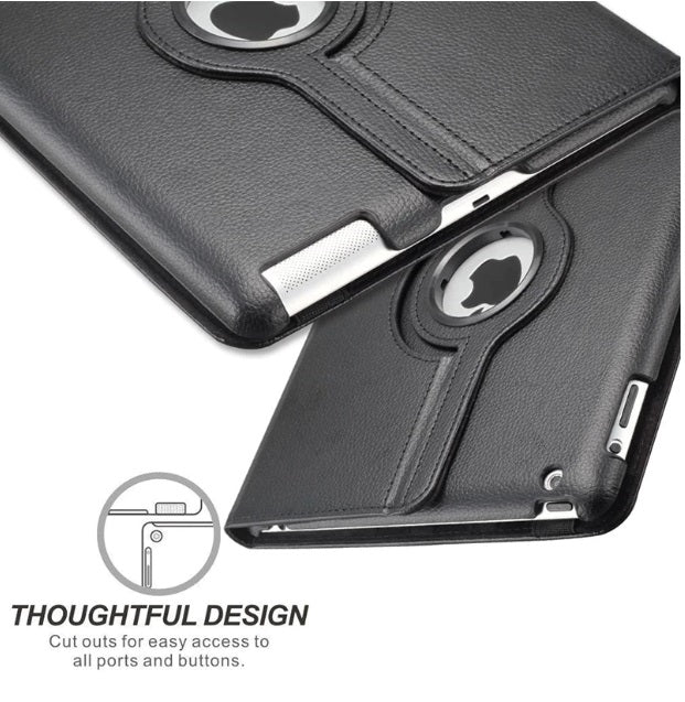 360 Rotate Leather Case Cover For Apple iPad 5th gen 9.7''