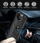 For iPhone 14 Pro Ring Case Shockproof Heavy Duty Cover
