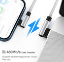 1M 2M 3M 90 Degree Fast Charger Lightning USB Charging & Data Sync Cable Lead For iPhone iPad 14 13 12 11