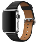 For Apple Watch Series 8 7 6 5 4 3 2 1 Leather Watch Band Strap Bracelet+Classic Buckle