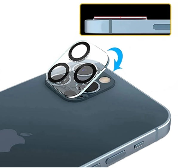 (2 Pack) iPhone 13 Mini Camera Lens Tempered Glass Screen Protector Full