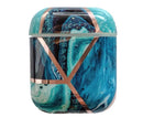 Marble Geometric Design Shockproof Protective For Apple Airpods 1 & 2