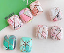 Marble Geometric Design Shockproof Protective For Apple Airpods 1 & 2