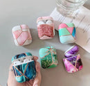 Marble Geometric Design Shockproof Protective For Apple Airpods 1 & 2