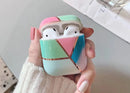 Marble Geometric Design Shockproof Protective For Apple Airpods 1 & 2