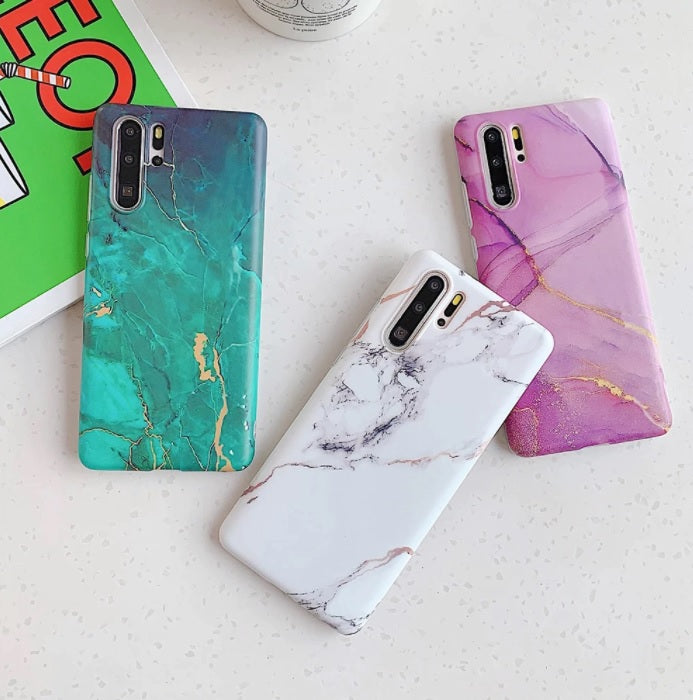 S20 S21U S10 S9 S8 Marble Silicone Shockproof Soft Slim Case Cover For Samsung