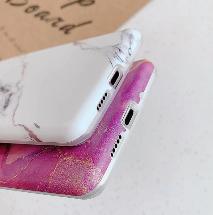 S20 S21U S10 S9 S8 Marble Silicone Shockproof Soft Slim Case Cover For Samsung