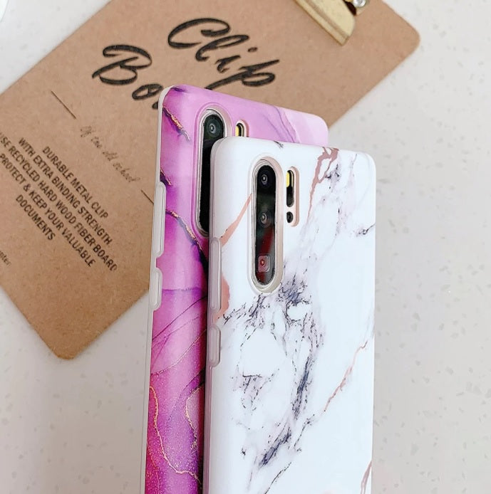 S20 S21U S10 S9 S8 Marble Silicone Shockproof Soft Slim Case Cover For Samsung