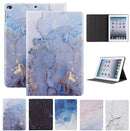 For iPad 10.2 inch 2019 7th Gen Marble Leather Smart Case Cover