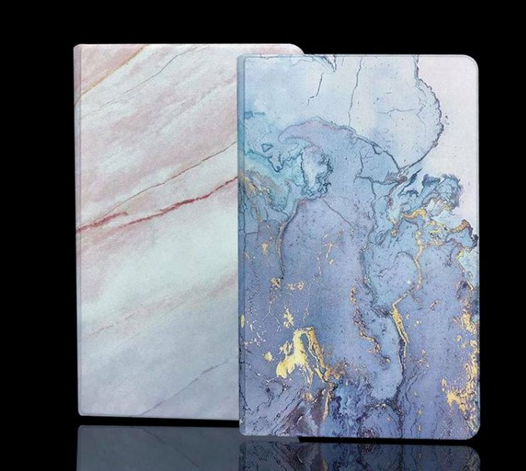 For iPad Air 2 Marble Leather Smart Case Cover