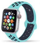 Sport Silicone Strap iWatch Band for Apple Watch Series 7 6 5 432 SE 40 44 38 42