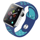 Sport Silicone Strap iWatch Band for Apple Watch Series 7 6 5 432 SE 40 44 38 42