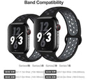 Sport Silicone Strap iWatch Band for Apple Watch Series 7 6 5 432 SE 40 44 38 42