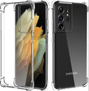 For Samsung Galaxy S21 S20 Ultra S10 S9 S8 Plus Clear Case Heavy Duty Cover