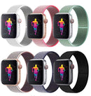 Band For Apple Watch Series 8/ 7/6/5/4/3/2/1 SE Nylon Sport Loop 38/40/41/42/44/45mm