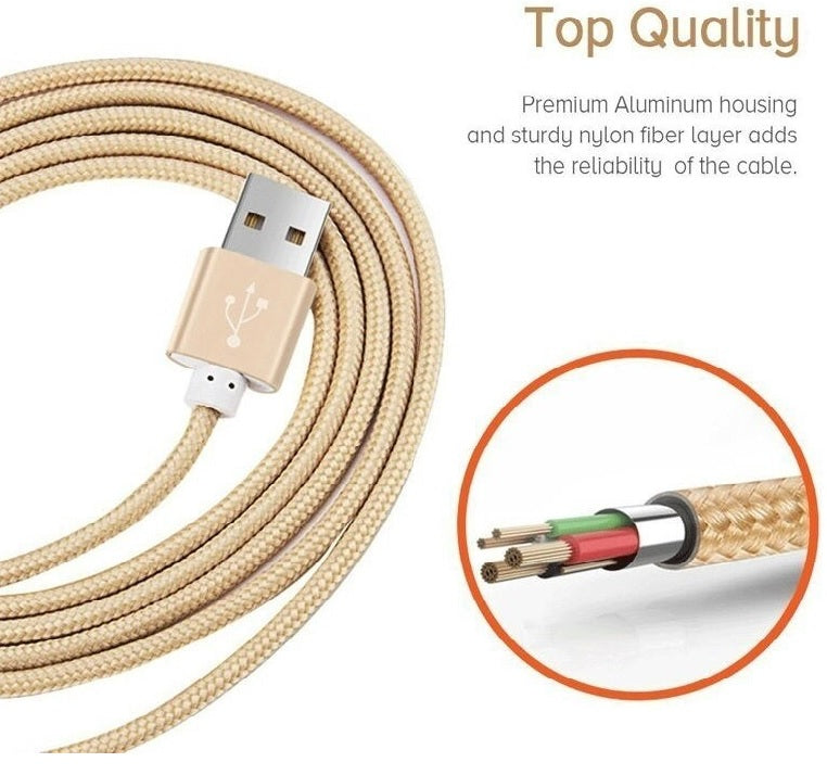for Apple iPhone iPad 1M 2M 3M Fast Charge Lightning to USB Charger Cord & Data Sync Cable