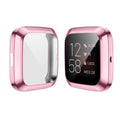 Soft TPU Silicone Shell Frame Full Case Cover Screen Protector for Fitbit Versa 1/2