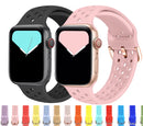 For Apple Watch Series 8 7 6 5 4 3 Silicone Strap Band Sport Colourful 38/40/42/44mm