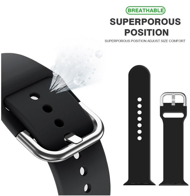 Sport Silicone Strap Band for Apple Watch Series SE 7 6 5 4 3 2 1 38 40 42 44mm