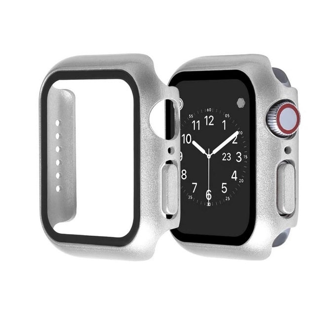 Apple Watch iWatch Series 4 Tempered Glass Screen Protector Case Full Cover 38 40 42 44mm