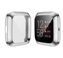 Soft TPU Silicone Shell Frame Full Case Cover Screen Protector for Fitbit Versa 1/2