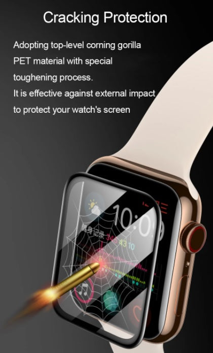 (2PCS)For Apple Watch Series 7 41mm 45mm Full Coverage Soft Film Screen Protector