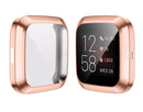 Soft TPU Silicone Shell Frame Full Case Cover Screen Protector for Fitbit Versa 1/2